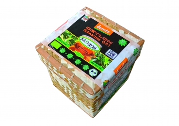 100 g MILANA Ceylon Demeter BIO-SCHWARZTEE LOSE OP1 Orange Pekoe 1 schwarzer Premium-Tee in HANDGEFLOCHTENEM TEEKÖRBCHEN, 55 Prozent des Verkaufspreises ist SOZIALE HILFSLEISTUNG - Der Tee, ... der nach Liebe schmeckt. Fair und nachhaltig hergestellt.